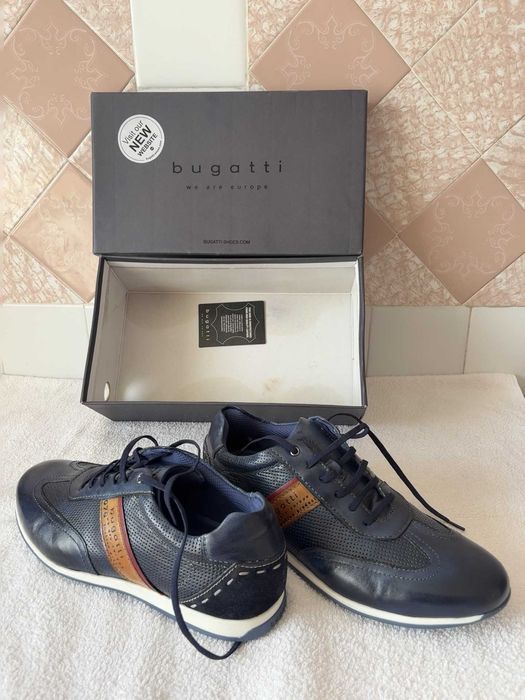 Туфлі шкіряні чоловічі Bugatti