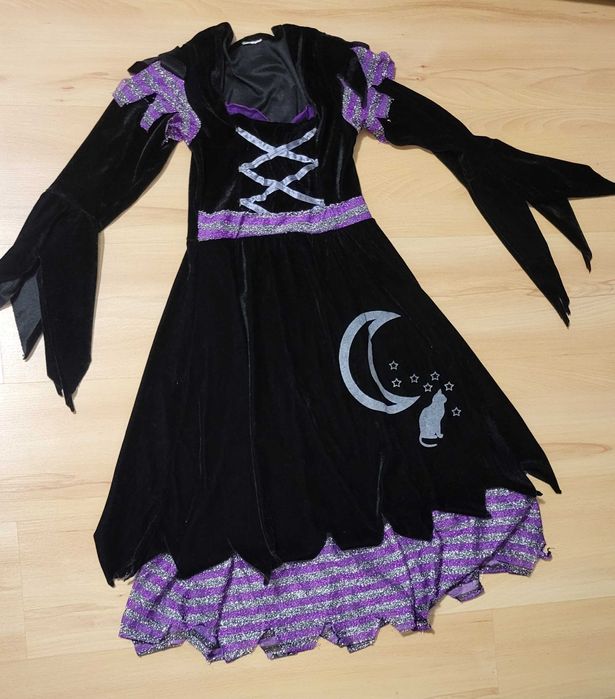 Strój halloween dla dziewczynki roz 116cm