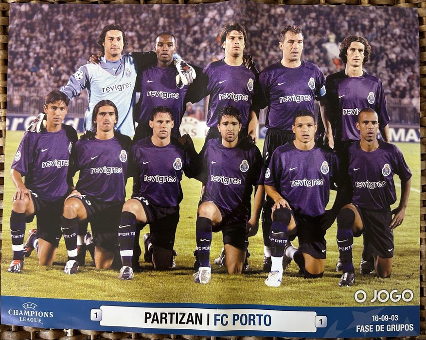 Poster FC Porto Champions com Partizan 2003