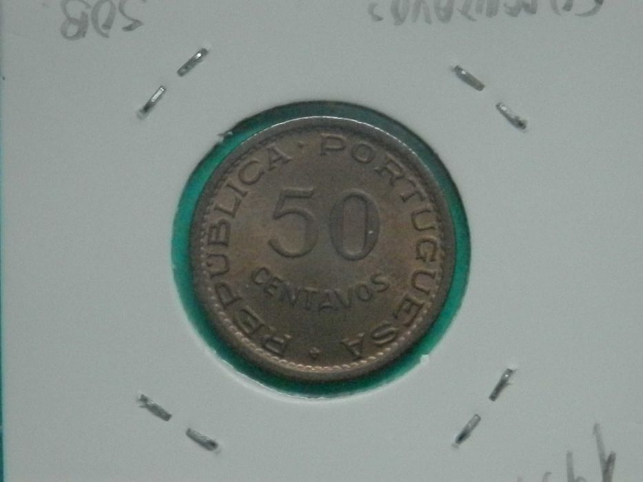 1261 - Angola: 50 centavos 1957 bronze, por 1,50