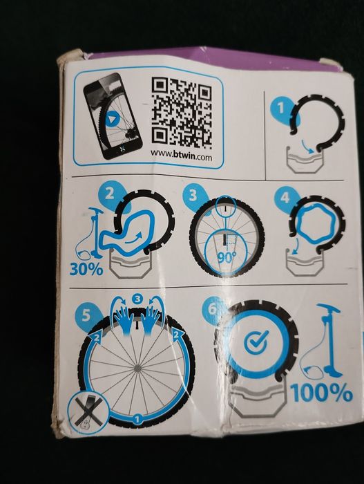 Decathlon nowa dętka rowerowa 20"