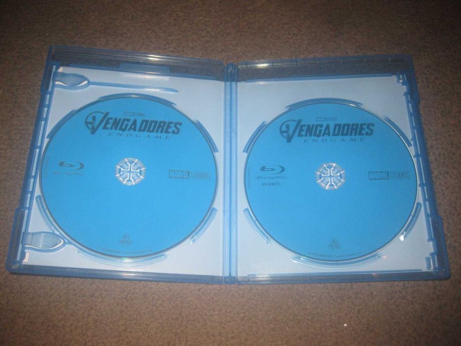 "Vingadores: Endgame" com Robert Downey Jr. Edição Especial Blu-Ray + Blu-Ray 3D/Raro!
