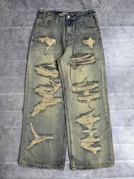 Джинси baggy faded jeans archive opium distressed archive джинсы