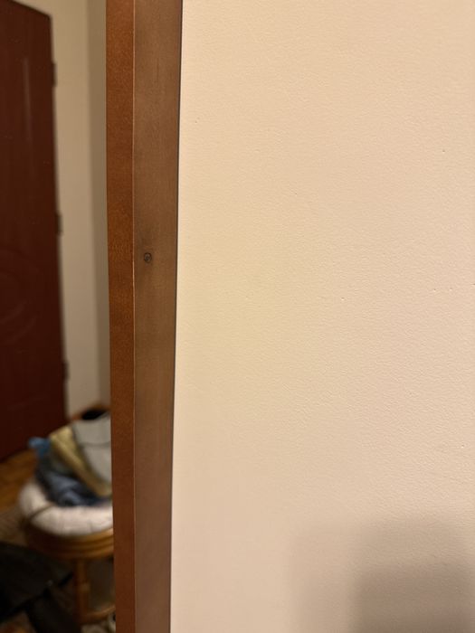 Lustro w ramie 140x40 orzech włoski