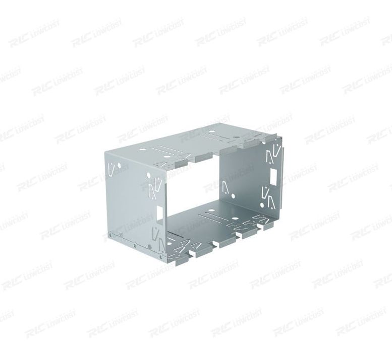 MOLDURA UNIVERSAL EM METAL PARA INSTALAÇAO RADIO DVD 2DIN COM MOLDURA DE PALTICO
