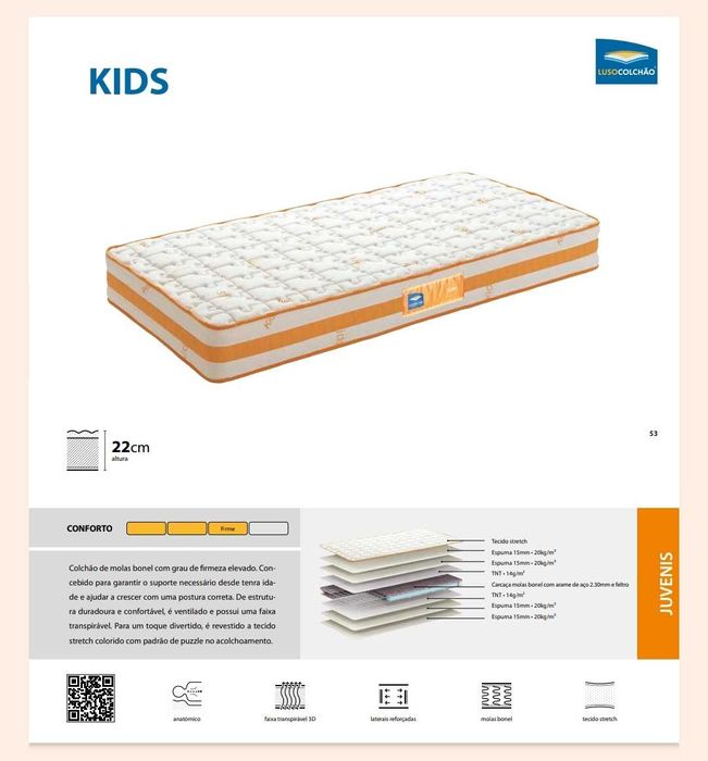 Colchão 1,90 x 0,90