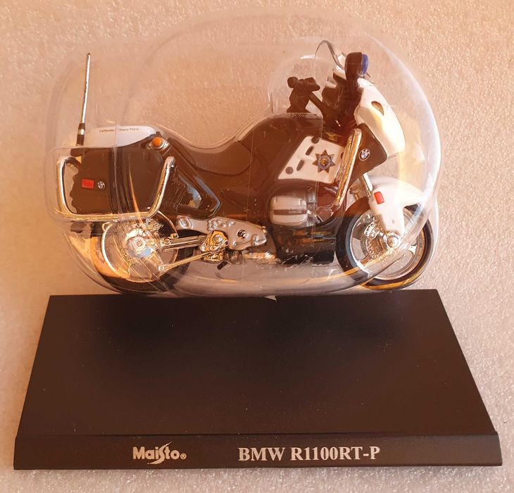 Antiga Miniatura 1/18 ~ "BMW R1100RT-P" ~ Highway Patrol ~ Maisto