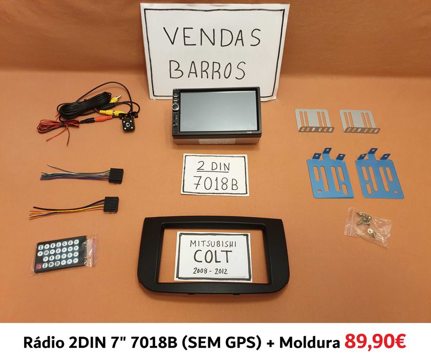(NOVO) Rádio 2DIN • Mitsubishi COLT (2004 a 2012) • Android Z30 4+64GB