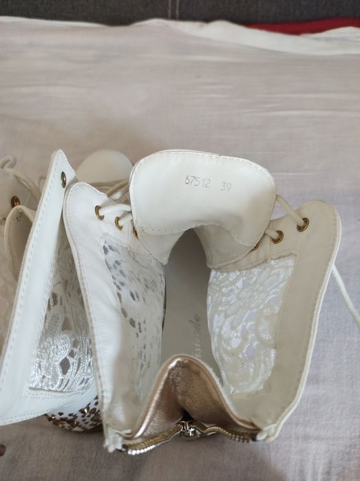 Kozaczki botki damskie siateczkowe