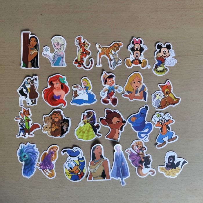 100 Stickers Autocolantes Disney Rei Leão, Minnie, Frozen