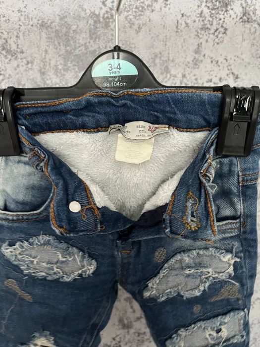Утеплені джинси.Дитячі джинси 9/12м.