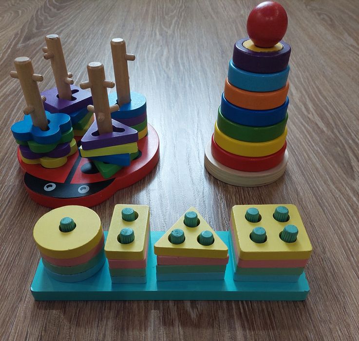 Сортери. Геометричні дерев'яні сортери