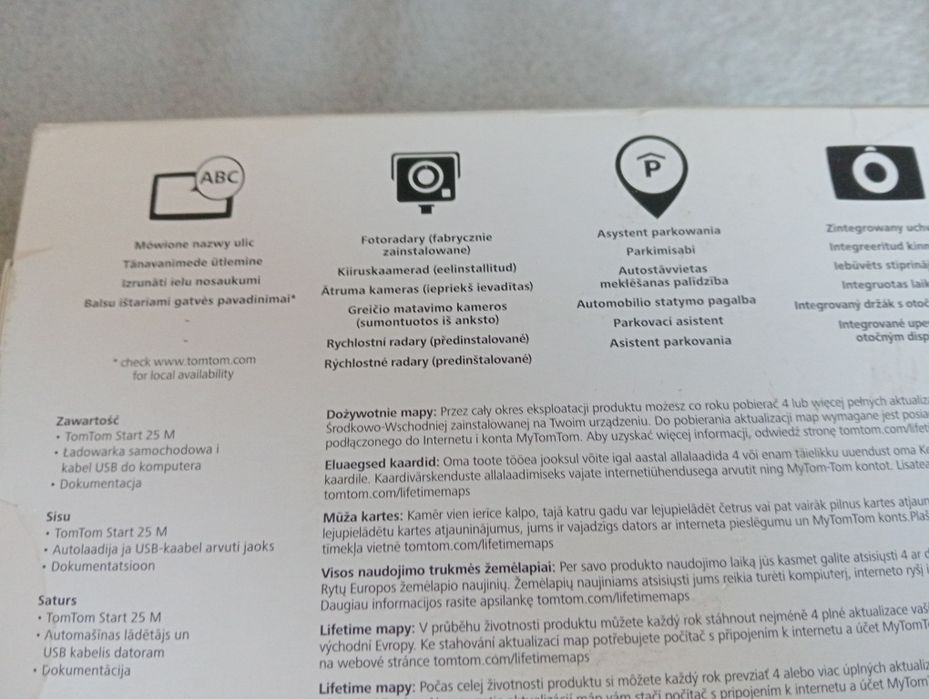 Nawigacja samochodowa TOMTOM start25  Free Liferime Maps