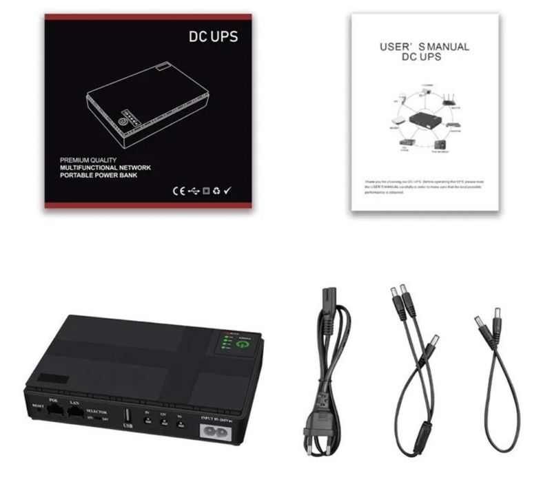 UPS для роутера WI-Fi 12V / 9V / 5v Повербанк для роутера