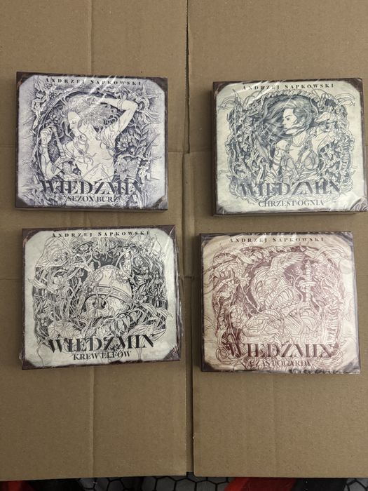 4 audiobooki Wiedzmina (zafoliowane)