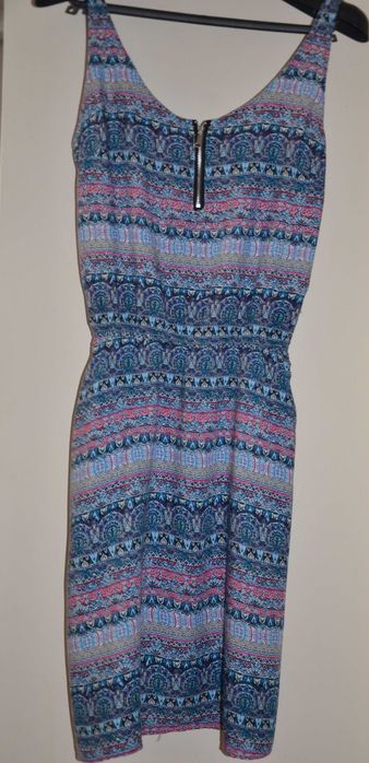 Letnia sukienka damska - rozmiar M- aztecki wzór-stan idealny
