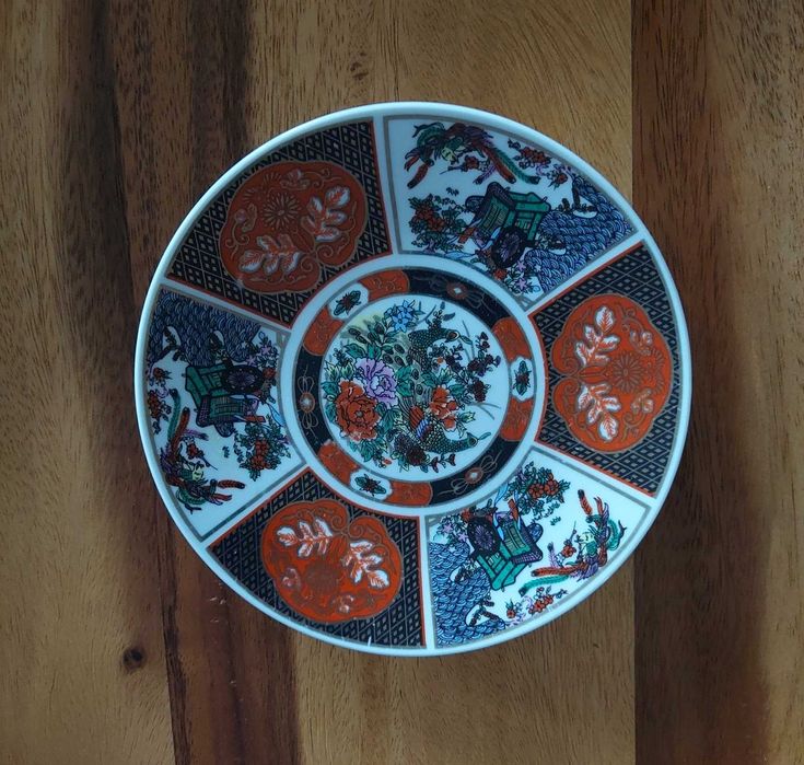 kolorowy talerz, talerzyk