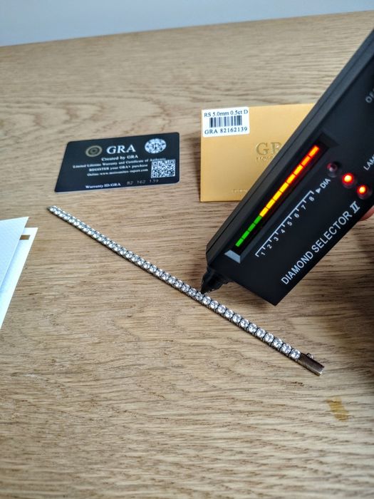 Diament vvs1 Bransoletka tenisowa 4mm