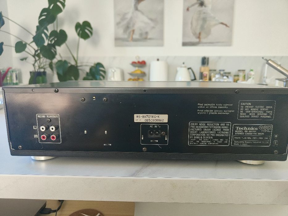 Technics RS-BX701 – 3 Head, Dolby HX Pro – stan bardzo dobry, 100% sprawny