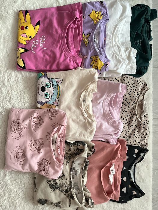 Paka bluzek dla dziewczynki 10 szt