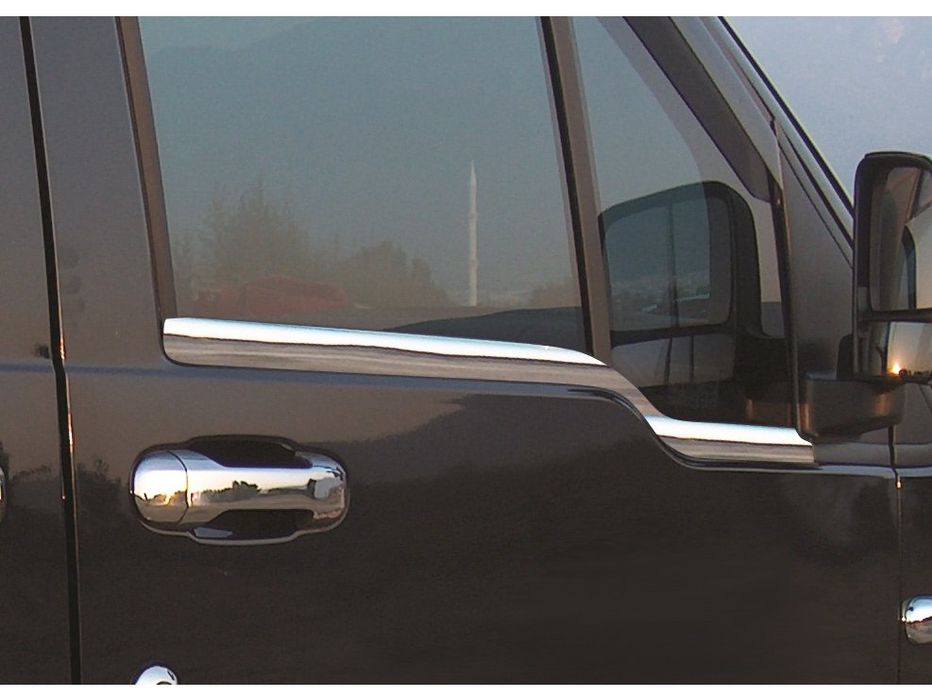 Ford Connect 2002-2013 Нижние молдинги стекол, окантовка окон Carmos