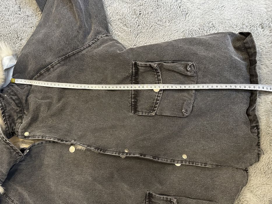 Kurtka jeansowa zimowa Oversize 2w1 wiosenna