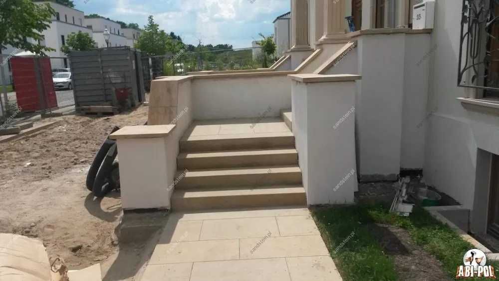 ~5 ~Schody zewnętrzne, piaskowiec, bloki, kamień naturalny