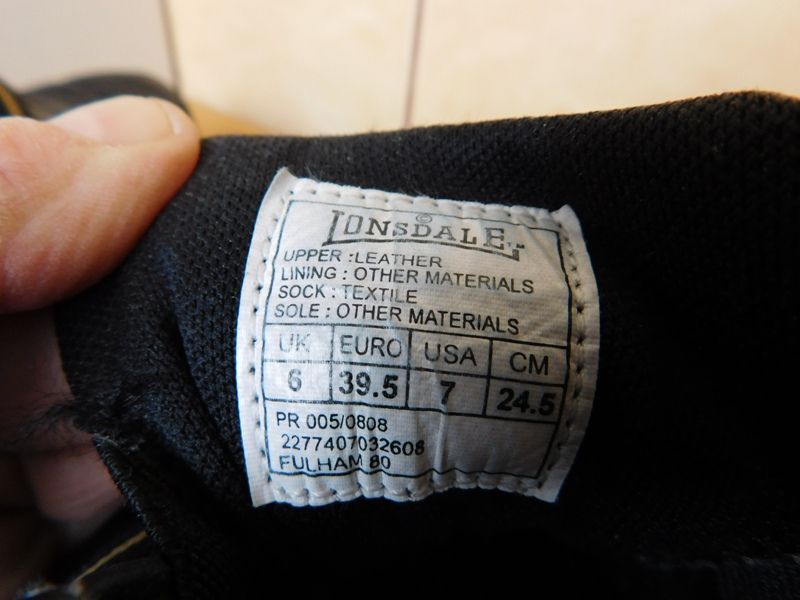 Lonsdale skórzane adidasy rozm. 39,5 wkładka 25,5 cm
