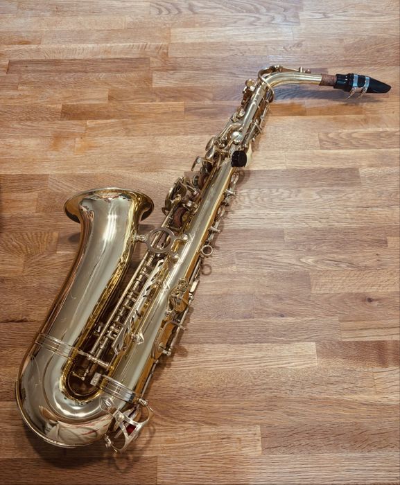 Saksofon alt Mendini By Cecilio MAS-L+92D+PB Gold Lacquer E Flat Alto Sax