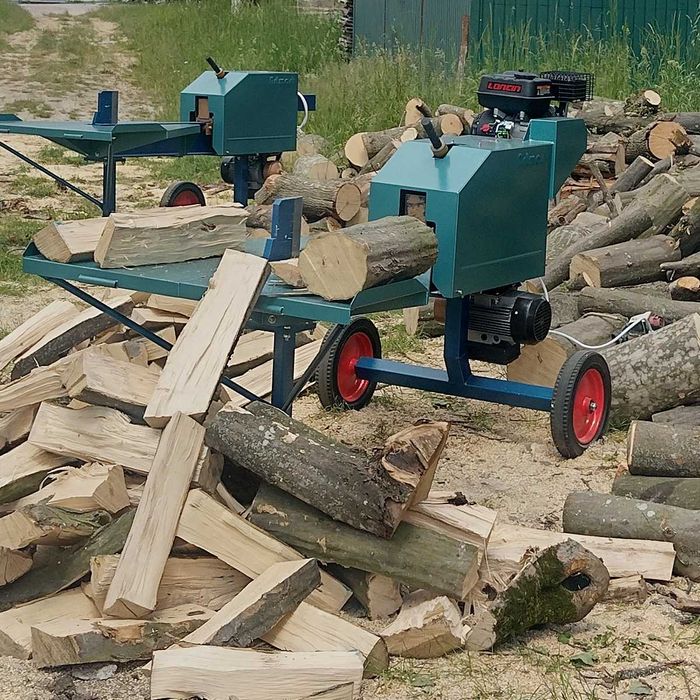 Дровокол рейковий комбінований (бензин+електрика 220/380)