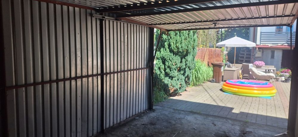 Garaż Blaszany 3x5m Brama do Góry TRANSPORT