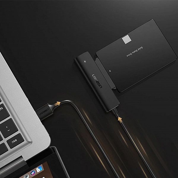 Ugreen adapter przejściówka dysku HDD SSD 2,5'' SATA III 3.0 - USB 3.2