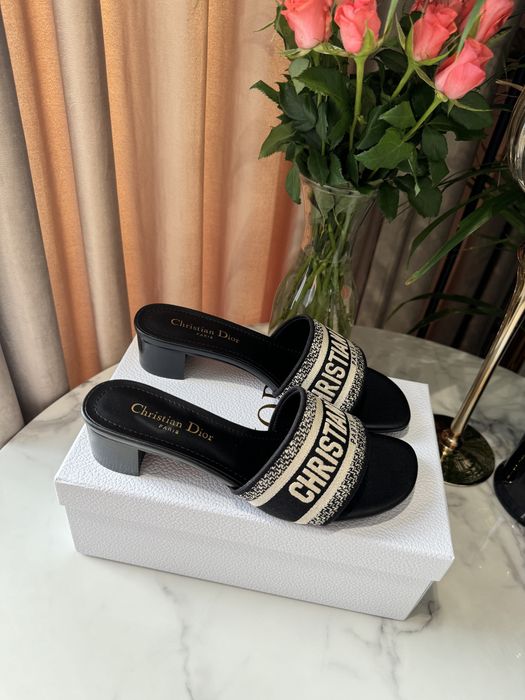 Klapki Dior Dway Heeled black