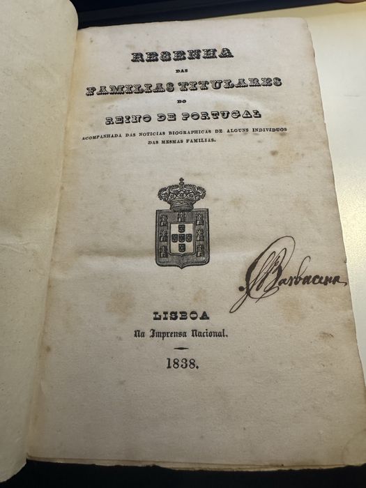 Resenha das familias titulares de portugal
