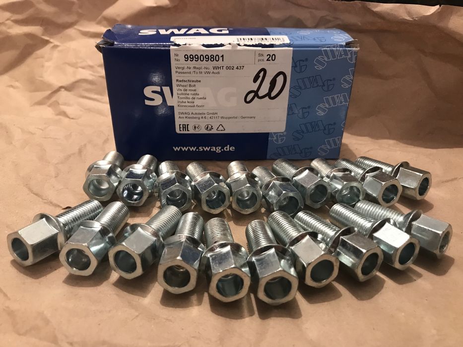 Болти колісні Audi, VW, SEAT, Škoda