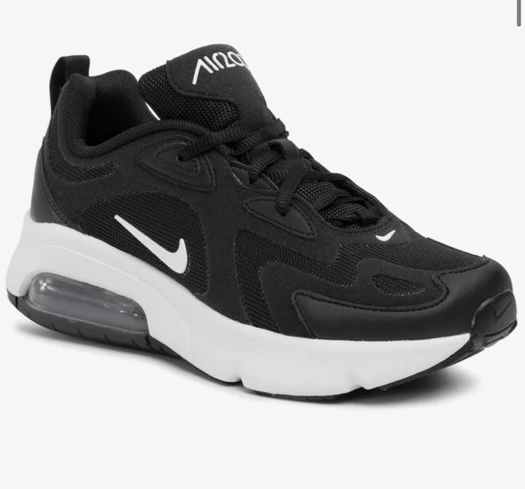 Кросівки жіночі nike air max 200 gs дуже зручні і стильні чорні на б