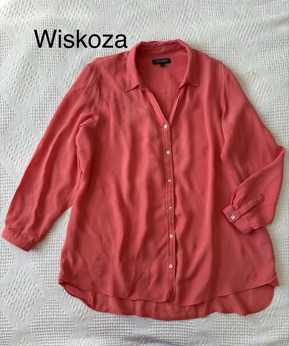 Koszula damska lososiowa 40 l wiskoza women
