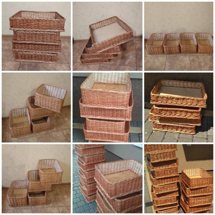 Кошик. Плетені вироби. Качалки. Банки. Лотки.Меблі з лози