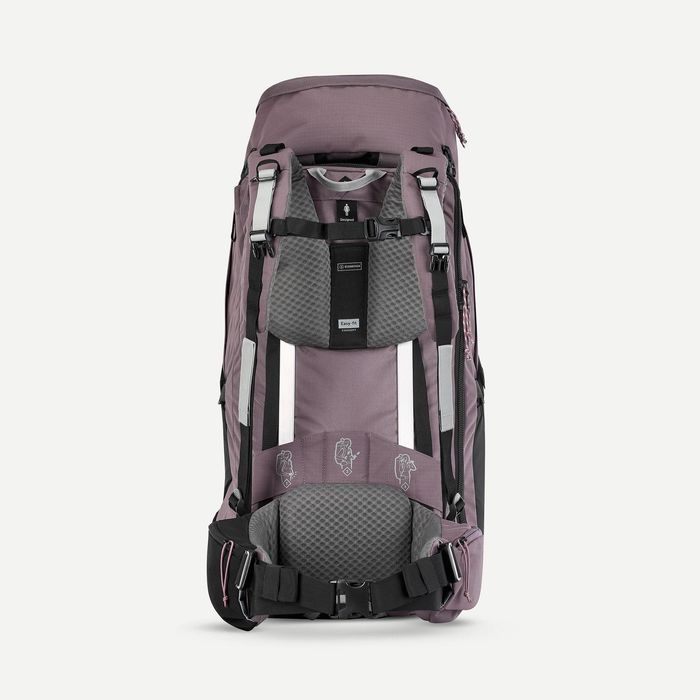 Mochila de viagem abertura tipo mala 60 6 L Mulher, Travel 900
