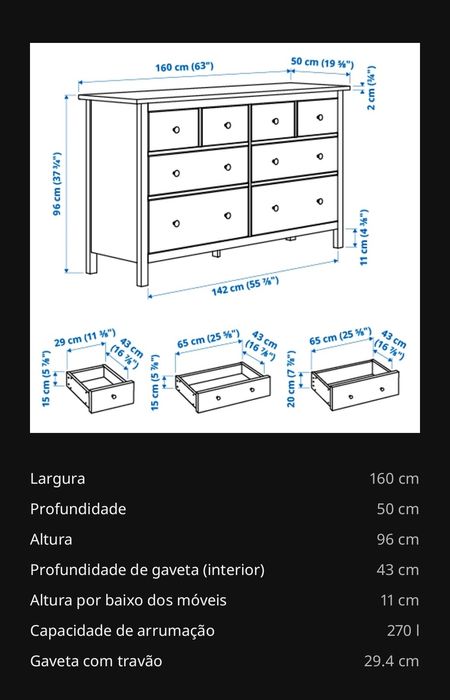 Cómoda ikea hemnes
