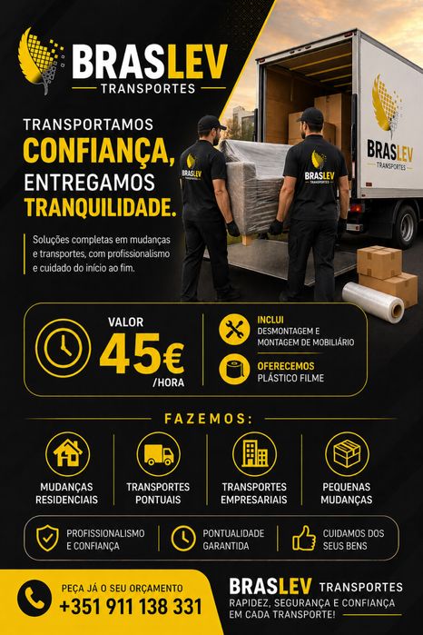 Mudancas grandes e pequenas, fretes e transportes gerais