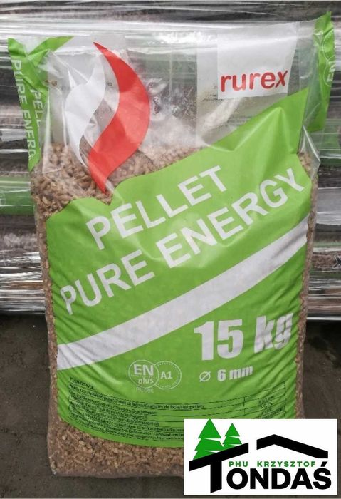 Pellet Rurex z certyfikatem EN plus A1 6mm *POLSKI PRODUCENT*