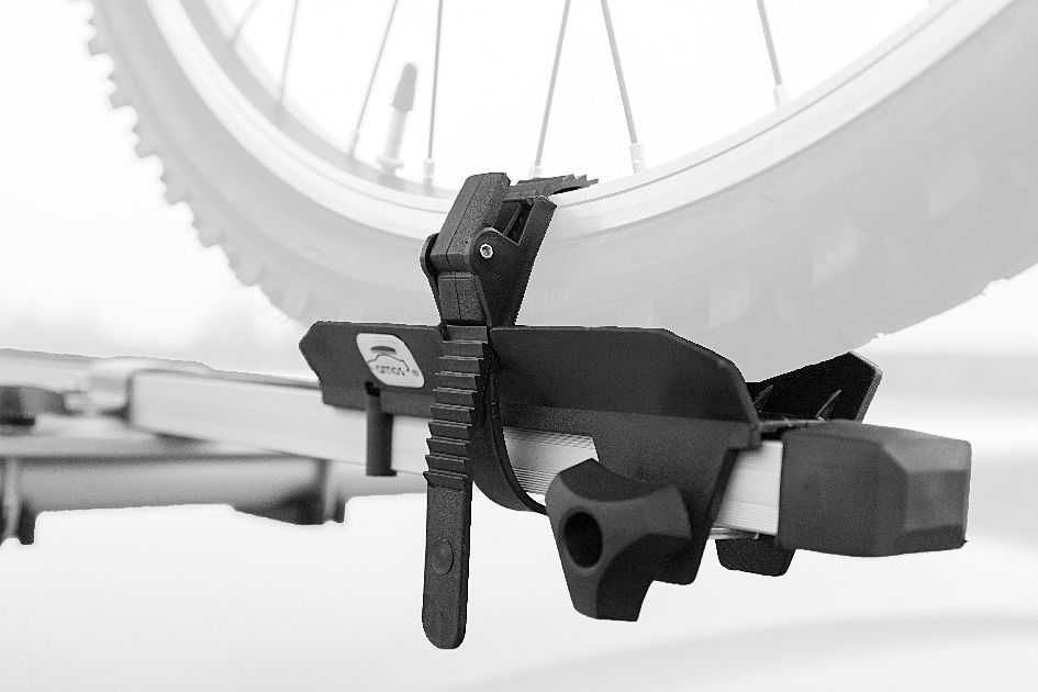 Bagażnik dachowy na rower - Aluminiowy uchwyt rowerowy z zamkiem