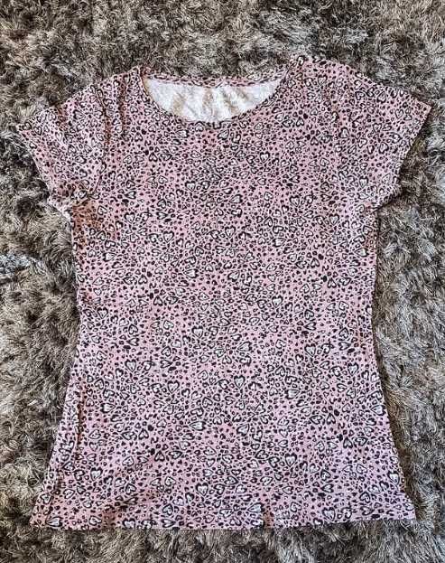 Bluzka leopard prążek rozmiar 12 lat stan idealny