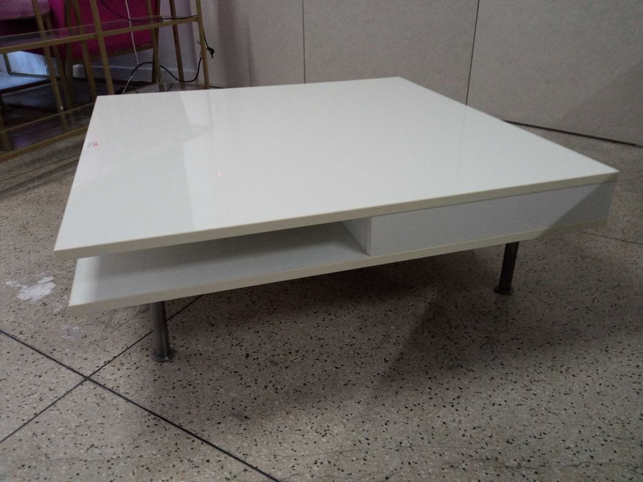 Mesa centro branco alto brilho