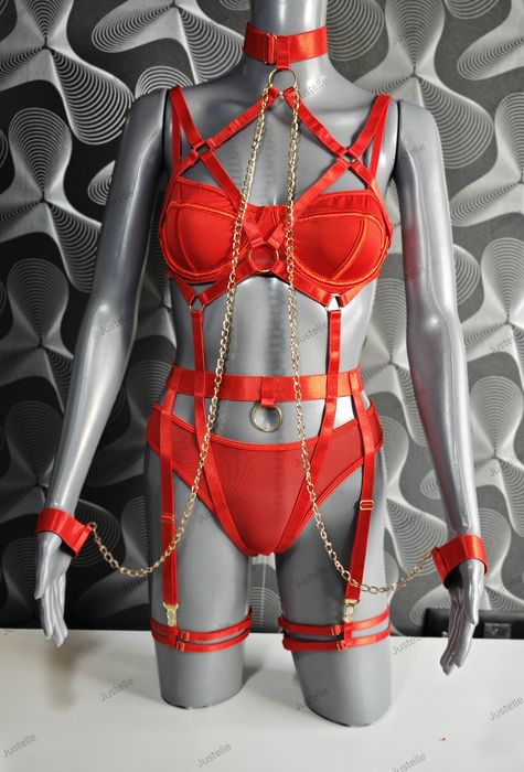 Komplet bielizny erotycznej Justelle_premium rozmiar s/m, prezent