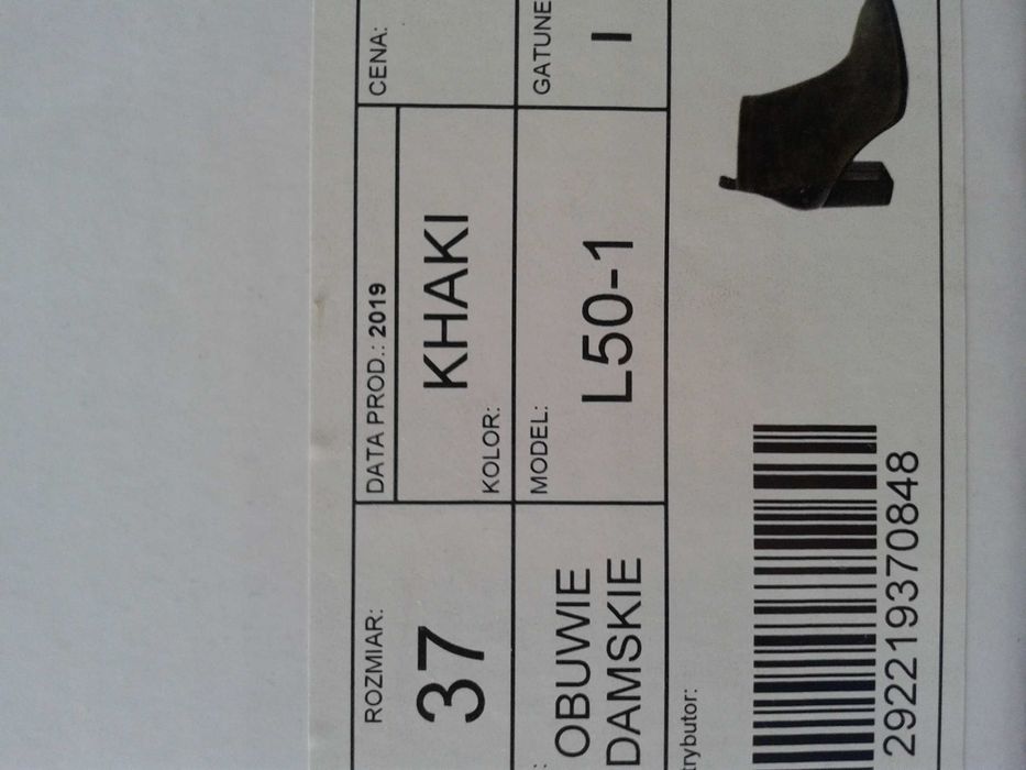 buty damskie, botki, wiosenne Barski, rozm. 37, NOWE
