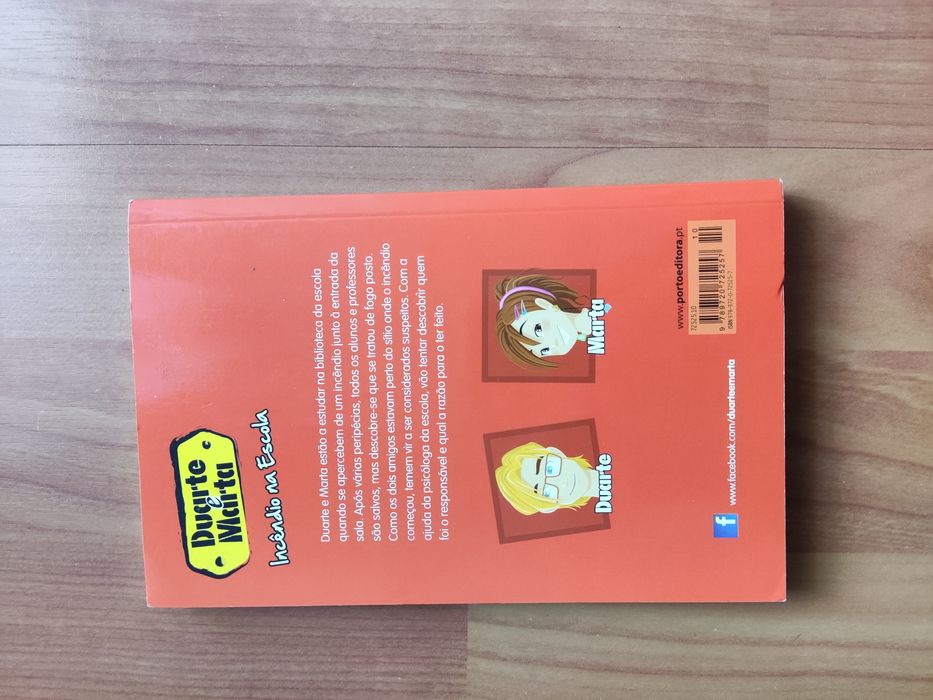 Livro Duarte e Marta- Incêndio na Escola