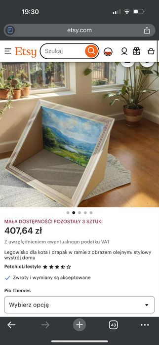 Drapak dla kota ARTYSTYCZNY