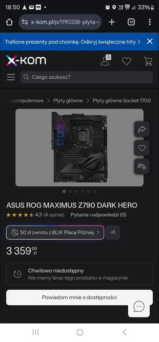 Komputer ASUS ROG i9 14900k z790 maximus 64gb ddr5